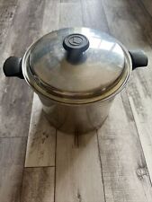 LIFETIME VINTAGE 12 QT STAINLESS STEEL T304 STOCK POT & LID USA picture