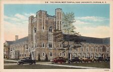 Durham NC North Carolina Duke University Union DUU Meeting Library Postcard picture