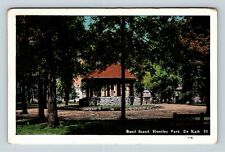 DeKalb IL, Band Stand, Huntley Park, Illinois, Vintage Postcard picture