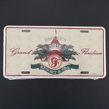 Walt Disney Grand Floridian Beach Spa Resort Metal License Plate 1998 Sealed picture