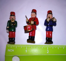 Dollhouse Miniature Band Members Train Christmas Scenery Glue on feet see pics picture