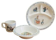 Vintage Eden Peter Rabbit and Friends Divided Plate Cup Bowl Set of 3 Taiwan picture