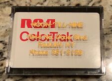 Vintage New 1980’s RCA ColorTrak Television Playing Cards KY Store Advertising picture