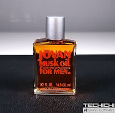 Jovan Musk Oil For Men Vintage Aftershave/Cologne - 0.5oz picture