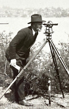 POLYTECHNIC COLLEGE ENGINEERING SURVEYING STUDENT 1921 ID'd OCCUPATIONAL PHOTO picture