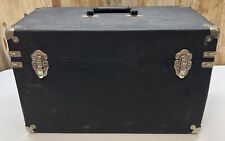 Vintage Large Box Chest w/ Handles & Hinged Lid 18.5 x 10 x 12 Machinist Toolbox picture