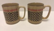 Vintage Nestle Rich N Creamy Hot Cocoa Mug Cup Japan Set Of 2 picture
