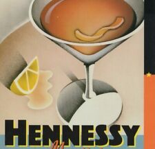 Hennessy VS Martini recipe lemon pik nik promo card 1995 Advertising D47 picture