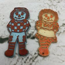 Collectible Refrigerator Magnet Vintage Raggedy Ann & Andy Rubber Vinyl 1970’s picture