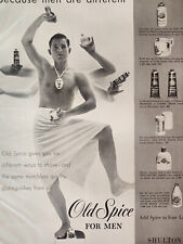 1955 Esquire Original Art Ad Advertisement OLD SPICE because men are different picture