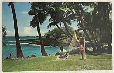 Kailua Kona Hawaii Net Fishermen Postcard c1960 picture