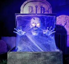 3' ANIMATED POP UP TOMBSTONE Halloween Prop HAUNTED HOUSE picture