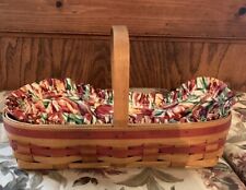 Longaberger 1995 May Series Tulip Basket with Liner and Protector picture