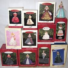 Lot of 12 Hallmark Barbie Doll Ornaments 1993/1994/1995/1996/1997/1998/1999/2004 picture