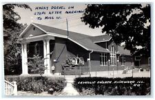 1946 Catholic Church Harry Drexel Highwood Illinois IL RPPC Photo Postcard picture