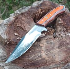 Unique Handmade High Polished D2 Steel Blade Color Sheet Handle Hunting Knife picture