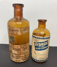 Antique Pharmacy Bottle The Michigan Drug Co. Detroit, Mich & HYDROX bottle picture