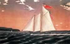 Art Oil painting Long-Island-James-Bard-oil-painting seascape sail boat @# picture