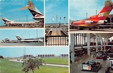 Vtg Postcard 6x4 Braniff Airways Airlines Defunct Memphis Airport Aviation K11 picture