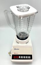 Bright White Sunbeam-Oster Osterizer 10 Speed Blender Mixer Complete WORKS VTG picture