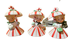 Mint Napco Vintage Christmas Candy Cane Umbrella Girls picture