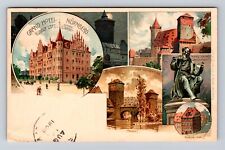 Nurnberg Germany, Grand Hotel Rudolf Lotz Der Henkersteg, Vintage c1908 Postcard picture