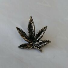 Pot Leaf Tie Tack Lapel Pin Marijuana  picture
