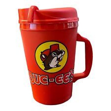 Buc-ee's Thermo-Serv Insulated Wide Mug Rare Solid Red 34 oz picture