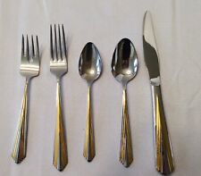 SPIRE GOLD Reed & Barton 5 Piece Place Setting NEW NEVER USED made in Korea picture