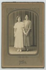 Antique c1880s Photo Mother & Daughter Mounted Cardboard Stand Niagara Falls, NY picture