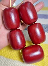 bakelite amber 278 grams 5 piece beads suitable for rosary old bacalite picture