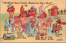 c1940s RAY WALTERS Comic Greetings Postcard 