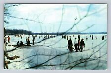 Delavan WI-Wisconsin, Winter at Lake Lawn Lodge, Antique Vintage Postcard picture
