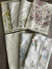 Vintage Floral Pillowcases Lot Of 7 Standard Size For Decor & Crafts PLEASE READ picture