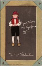Vintage Tuck's VALENTINE'S DAY Greetings Postcard Dutch Boy / 1907 Cancel picture