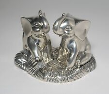 Lenox Kirk Stieff Collection Elephant Salt & Pepper Shakers & Metal Tray 3 Piece picture