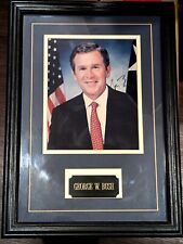 President George W. Bush HAND SIGNED Autograph Matted Framed Autographed Photo picture
