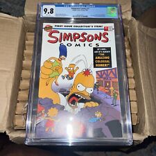 Simpsons Comics #1 CGC 9.8 White pages Bongo Comics Pull-out poster picture