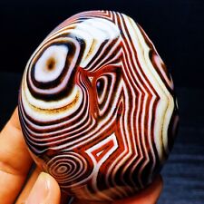 TOP 245G Natural Polished Silk Banded Agate Lace Agate Crystal Madagascar  L1856 picture
