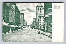 Augusta ME-Maine, Water Street Looking North, Antique, Vintage Postcard picture