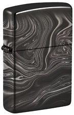 Zippo Marble Pattern Design High Polish Black Windproof Lighter, 49812 picture
