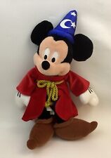Mickey Mouse Stuffed Animal Plush Fantasia Wizard Sorcerer Walt Disney World 20” picture