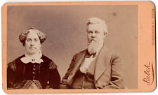 ANTIQUE CDV CIRCA 1870s BALCH ROMANTIC OLDER COUPLE HUSBAND & WIFE BOSTON MASS. picture