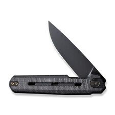 WE Knives Navo Liner Lock 22026-1 Black Canvas Micarta CPM-20CV Pocket Knife picture
