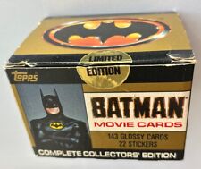 1989 Topps Batman Movie Cards - Glossy Collectors Edition - 143 Cards/22 Sticker picture