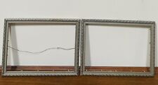 Vintage Pair of Silver Ornate Wooden Art Frame-9.25”x12.5”x0.5”/Fit 11.5”x8.25” picture