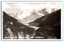 Jasper Canada Postcard Sunwapta Canyon and Mount Athabaska c1930's RPPC Photo picture