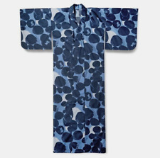 Moomin Yukata Women's Yukata 100% Cotton Navy Blue Tove Jansson picture