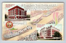Grand Rapids MI, Elks Temple, Childrens Home Michigan c1910 Vintage Postcard picture