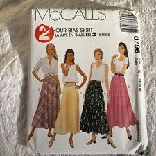 Vintage 90s MCCALLS 8796 Two Hour Bias Skirt 14-18 picture